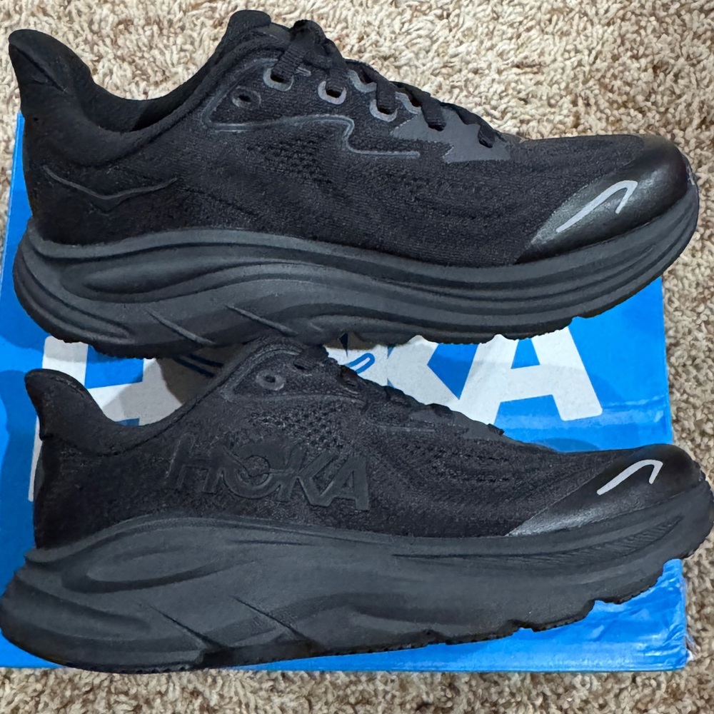Hoka One One boys Black Athletic Shoes